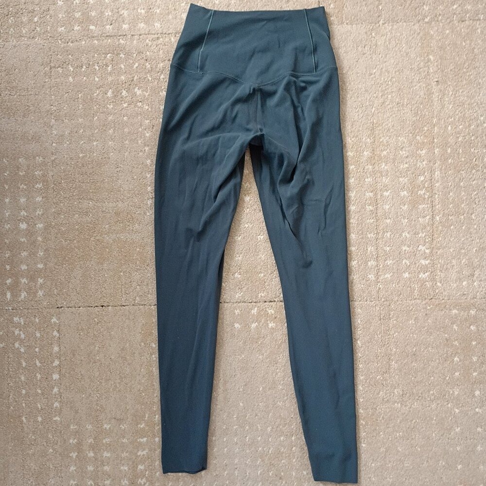 Nike Zenvy Leggings  Deep Jungle/Black - Picture 2 of 4